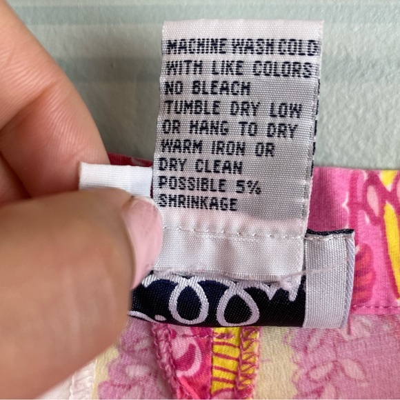 Lilly Pulitzer Pink Monkey Print high waist shorts size 6P - Picture 7 of 7